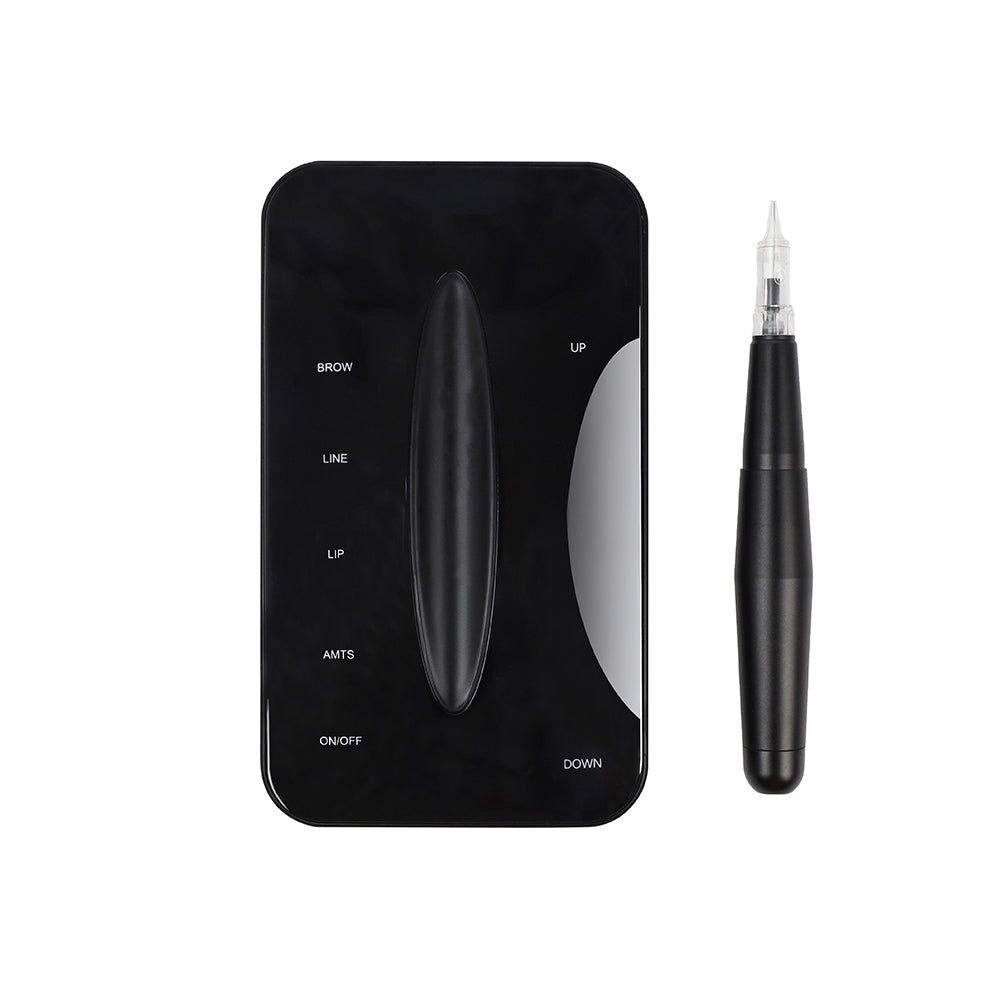 Black Shiny Battery PMU Machine - CharmingTattooSupply