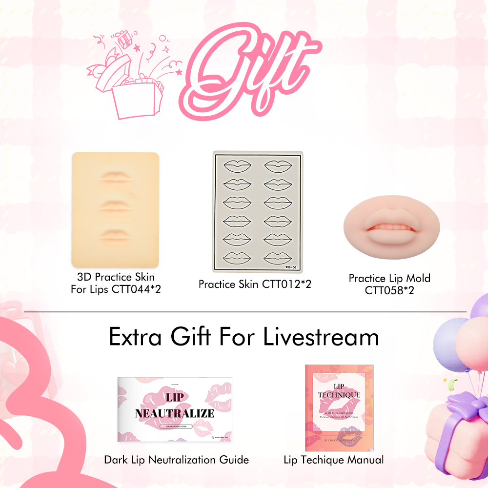 Neo Dark Lip Neutralize Set 10 Colors - CharmingTattooSupply