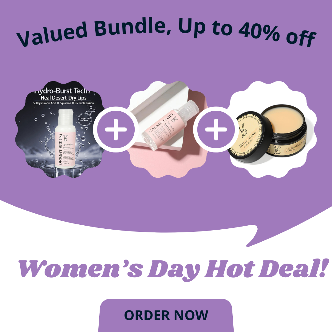 YD Bright Serum + YD Calming Gel + YD Tattoo Balm