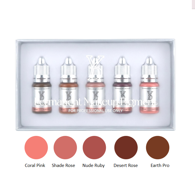 Areola ProShade 5-Color Set – Complete Areola Restoration Kit | Professional PMU Pigment