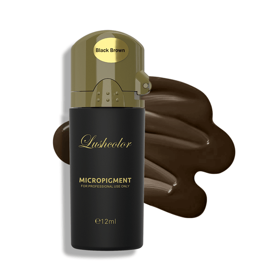 Lushcolor Black Brown - Versatile Brow Pigment for Darker Tones (12ml)