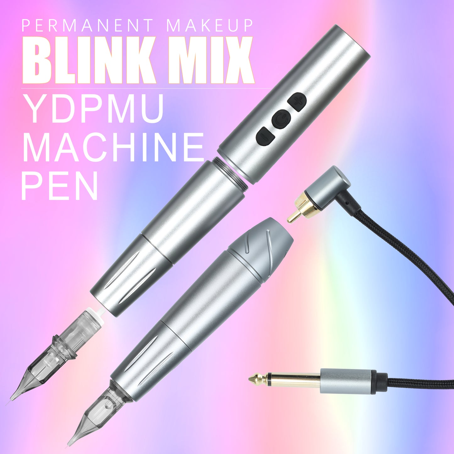 YD BLINK MIX WIRELESS SILVER PMU MACHINE - CharmingTattooSupply