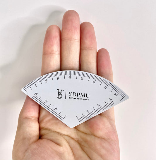 1-Minute Eyebrows – Quick Brow Shaping Tool for PMU Artists | Professional Eyebrow Ruler | Microblading Template