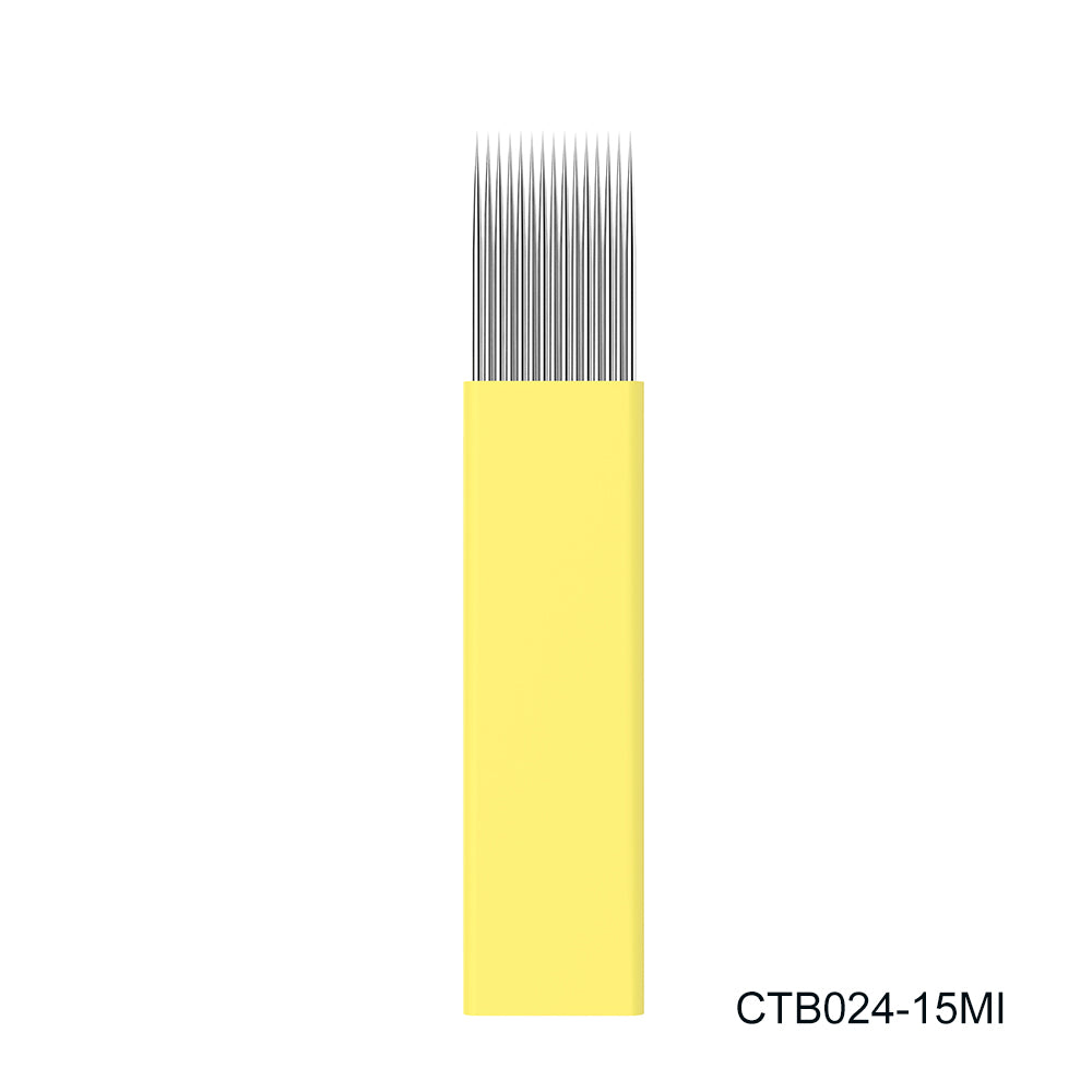 Double Rows Yellow Shading Blade (20PCS/BOX) - CharmingTattooSupply