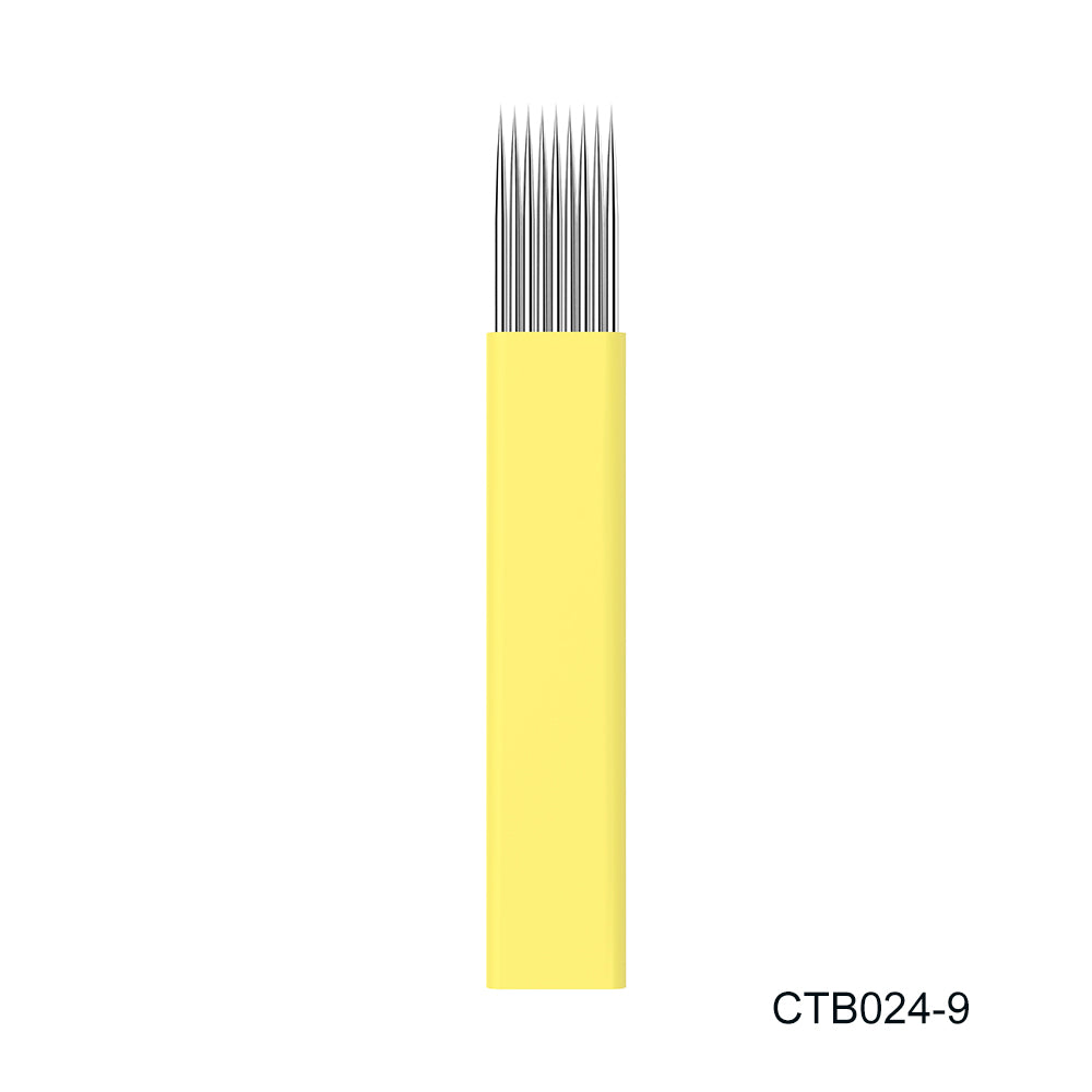 Double Rows Yellow Shading Blade (20PCS/BOX) - CharmingTattooSupply