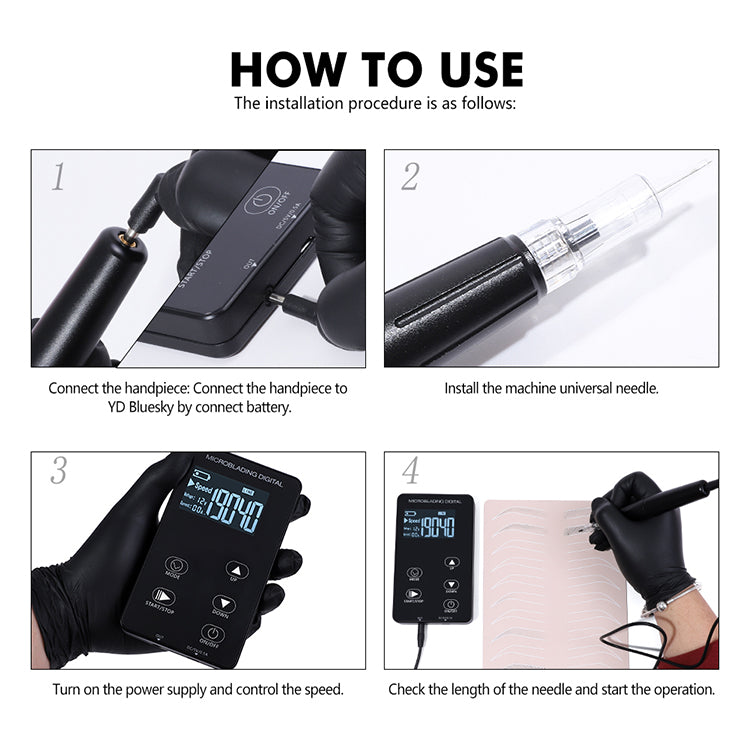 YD Bluesky PMU Machine - CharmingTattooSupply