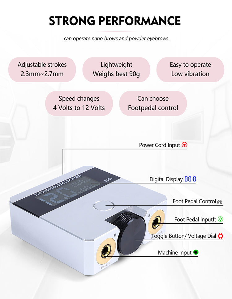 YD BLINK 1.0 PMU MACHINE WITH THUNDERLOAD POWER - CharmingTattooSupply