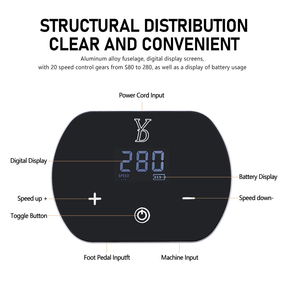 YD MAGIC PMU Machine Panel - CharmingTattooSupply