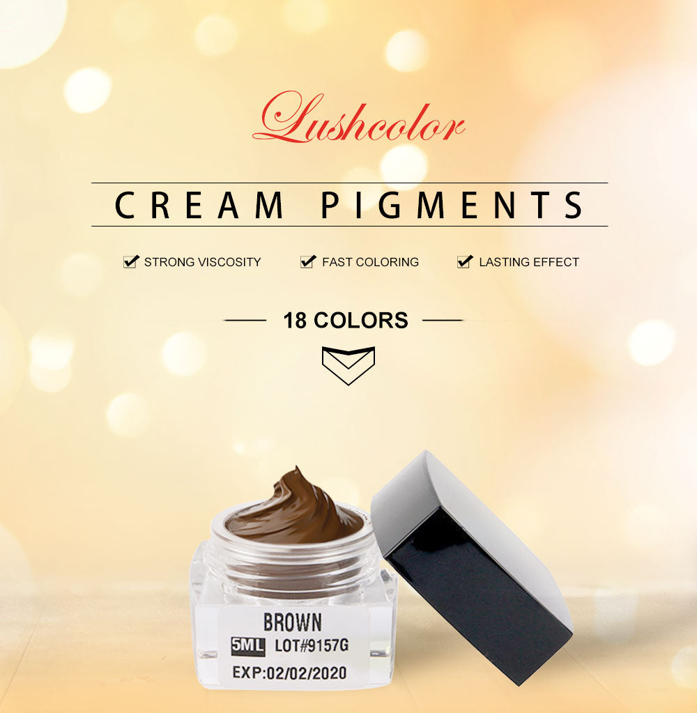 INORGANIC LUSHCOLOR CREAM MICROBLADING PIGMENTS - CharmingTattooSupply