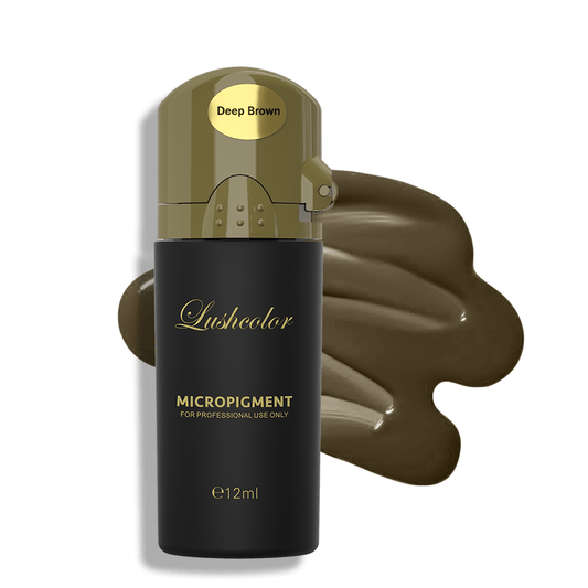 Create perfect brows with Lushcolor Deep Brown. This 12ml natural coffee pigment features unique grayish-yellow undertones for versatile, sophisticated results across various