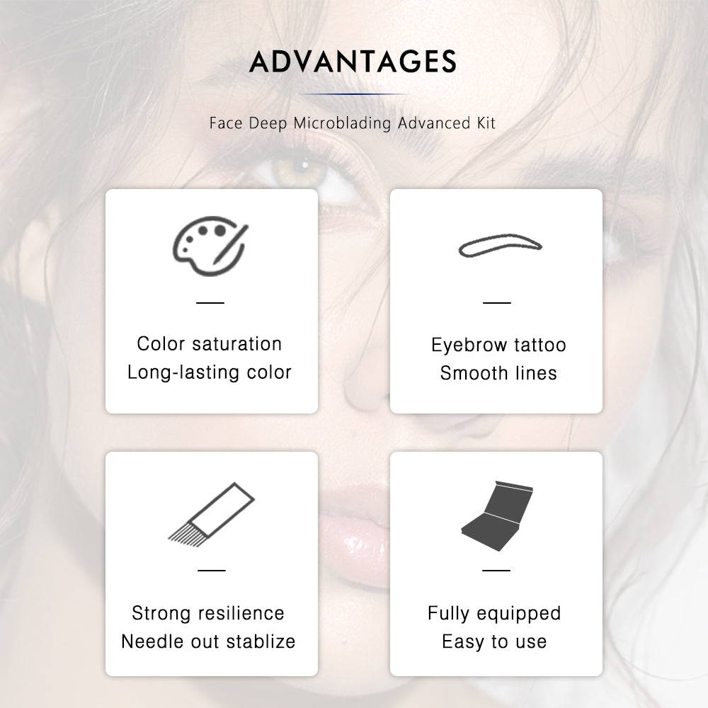 FACE DEEP Tattoo Starter Kit – Portable Microblading Kit for PMU Training & Beginners - CharmingTattooSupply