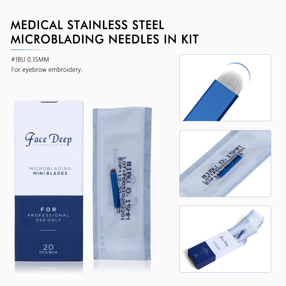 FACE DEEP Tattoo Starter Kit – Portable Microblading Kit for PMU Training & Beginners - CharmingTattooSupply