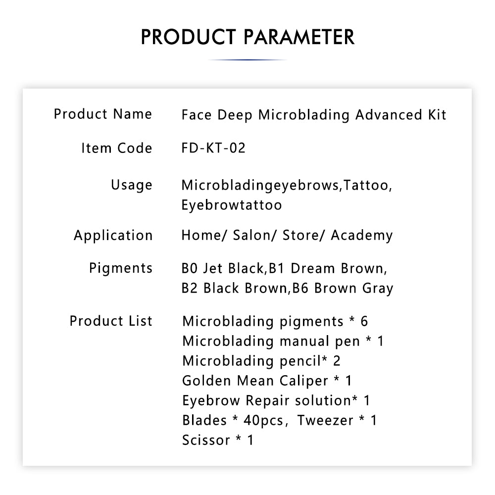 FACE DEEP Tattoo Starter Kit – Portable Microblading Kit for PMU Training & Beginners - CharmingTattooSupply