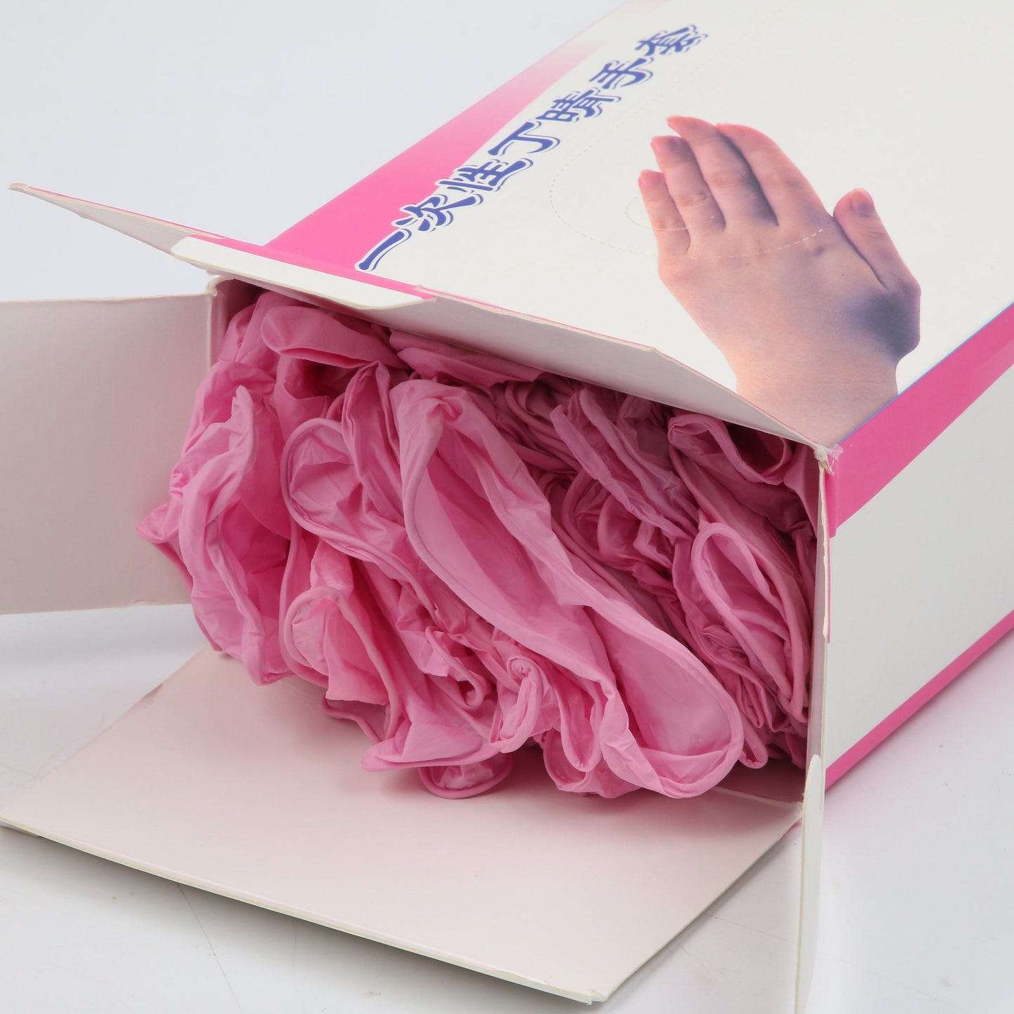 Pink Disposable Latex Gloves 100pcs/Box - CharmingTattooSupply