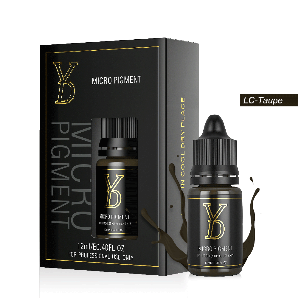 LC Taupe - YD Organic Liquid Eyebrow Permanent Makeup Pigment | Lighter Than Taupe | Collagen Formation | Color Stabilizer | Blending Colors