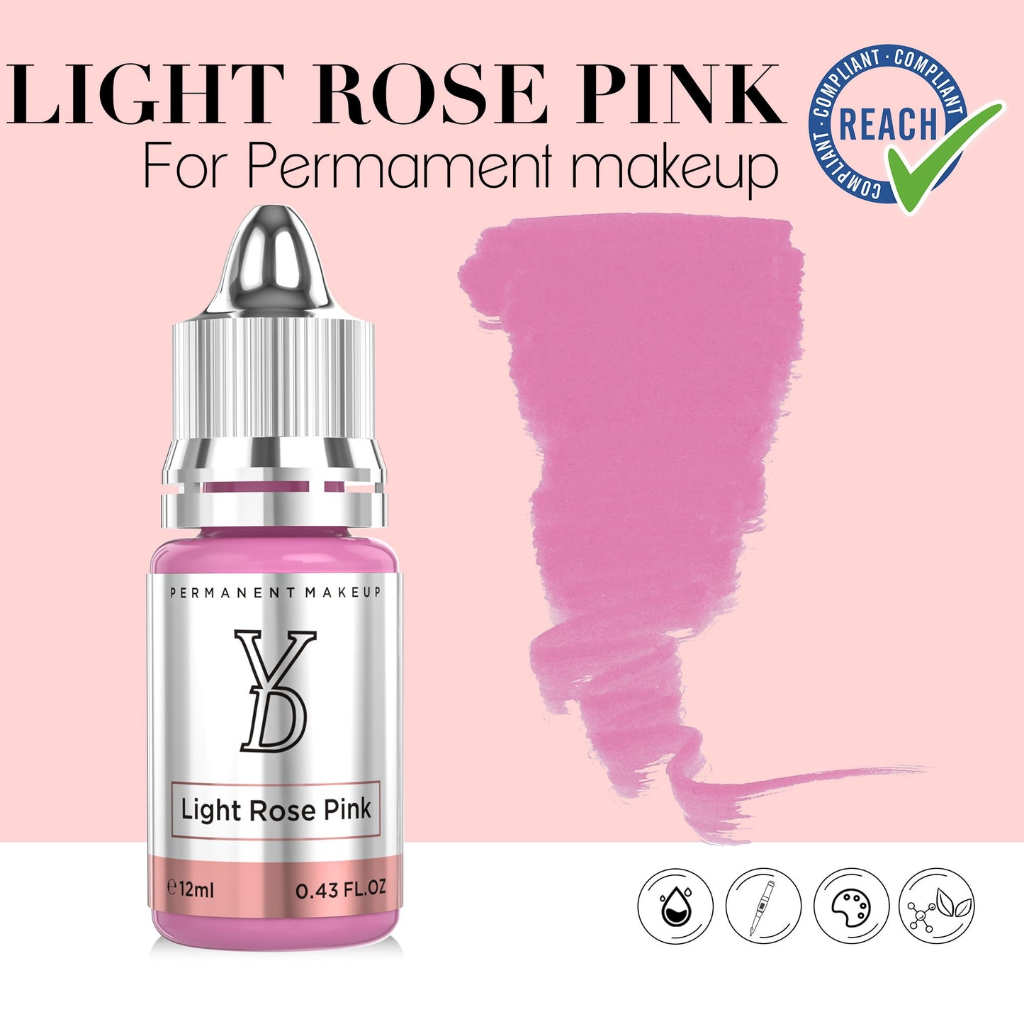 LIGHT ROSE PINK - CharmingTattooSupply