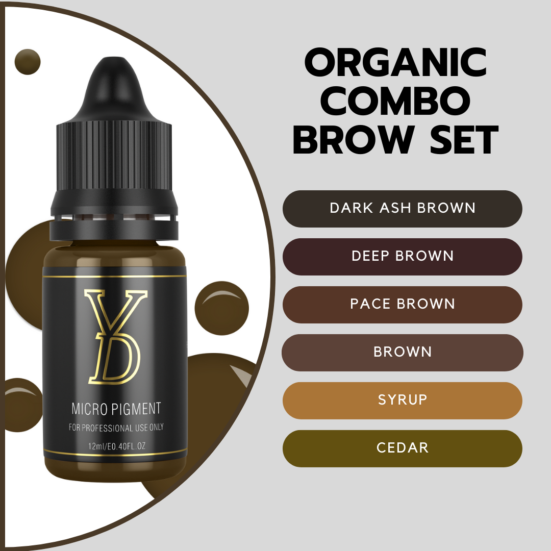 Organic Combo Brow Set - Hairstroke & Ombre Combo, 50% Off | Free USA Shipping