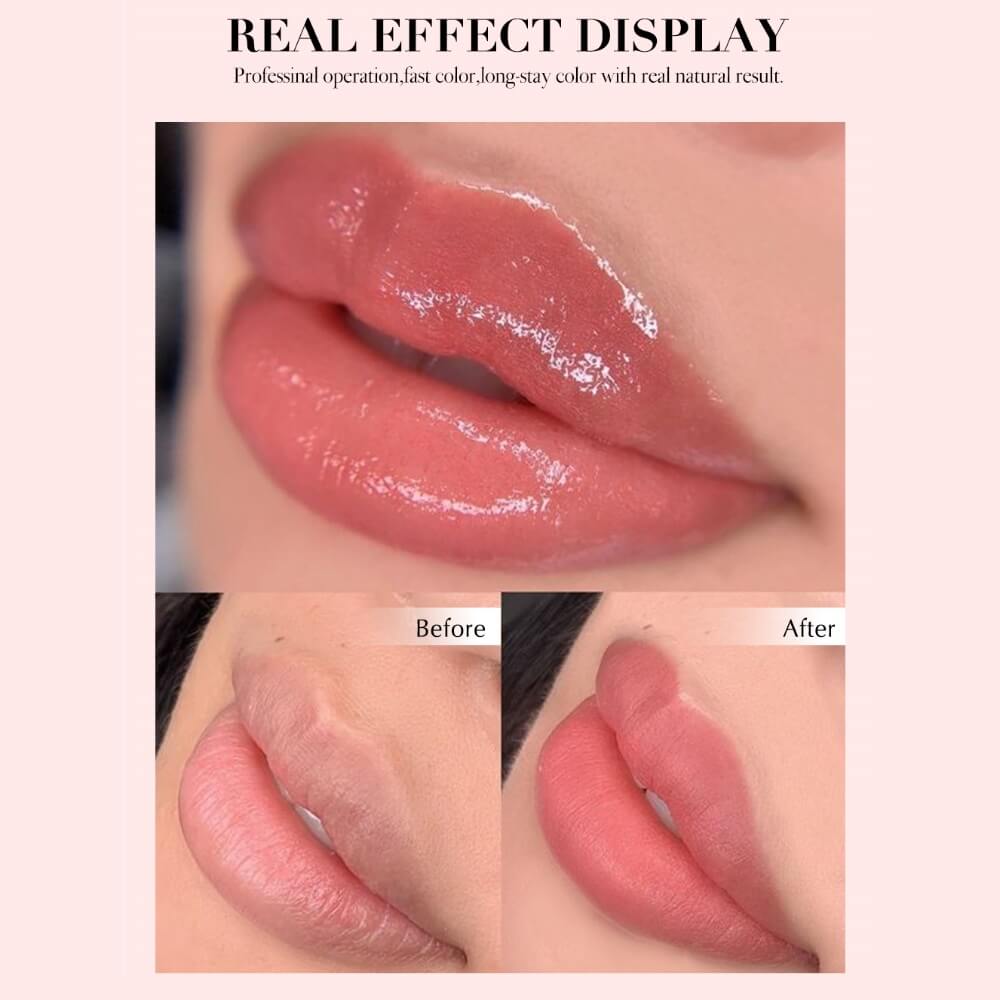 Nude Ruby – YDPMU Powder Hybrid Liquid Pigment for Lips | Warm Ruby-Toned Nude Lip Blush PMU Pigment