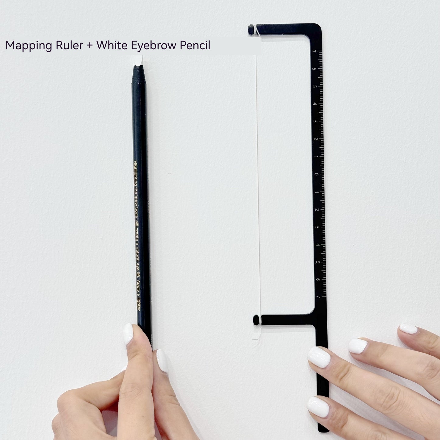 ProLine Brow Mapping Ruler – Professional PMU Eyebrow Mapping Tool