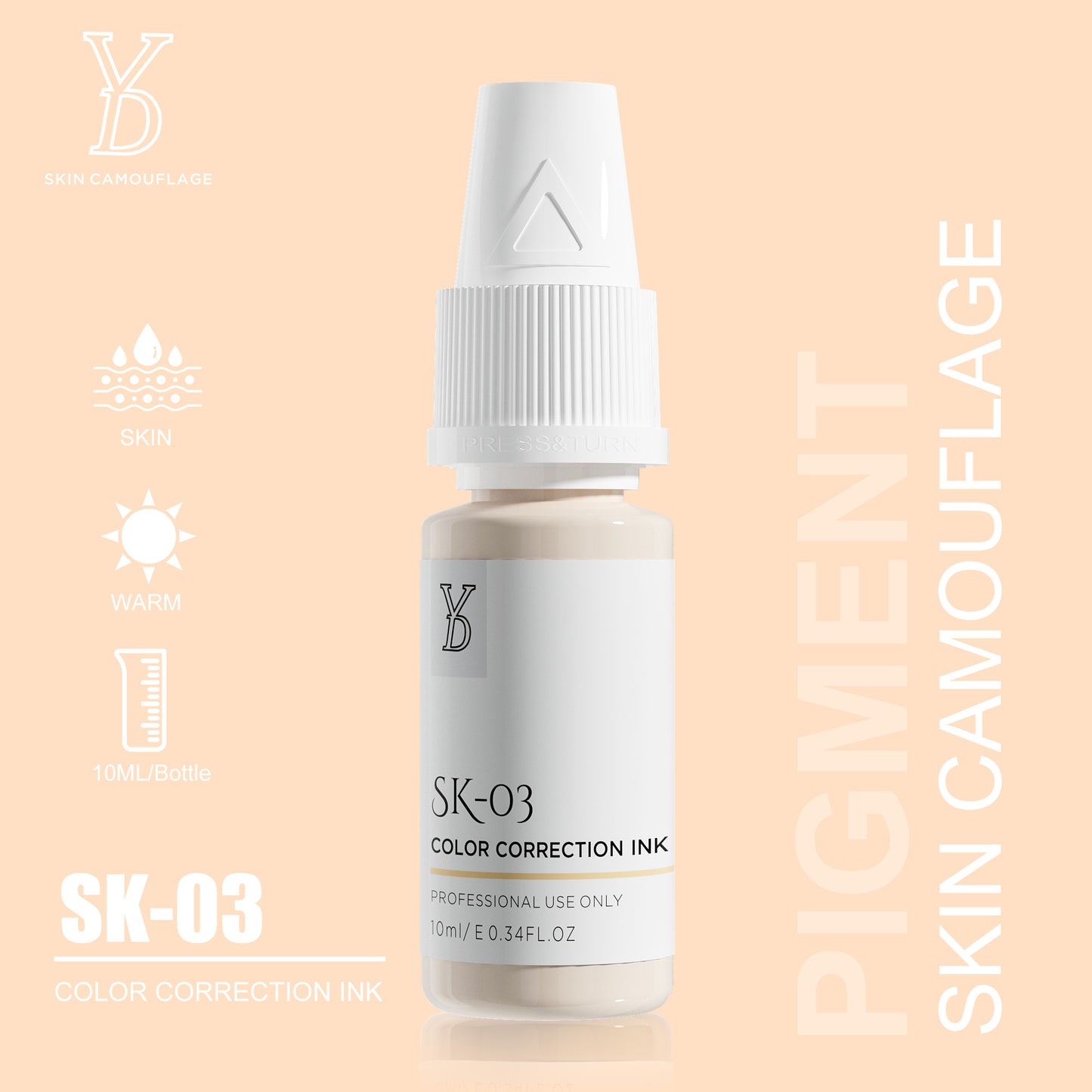 YD INORGANIC SKIN CAMOUFLAGE PIGMENT - CharmingTattooSupply