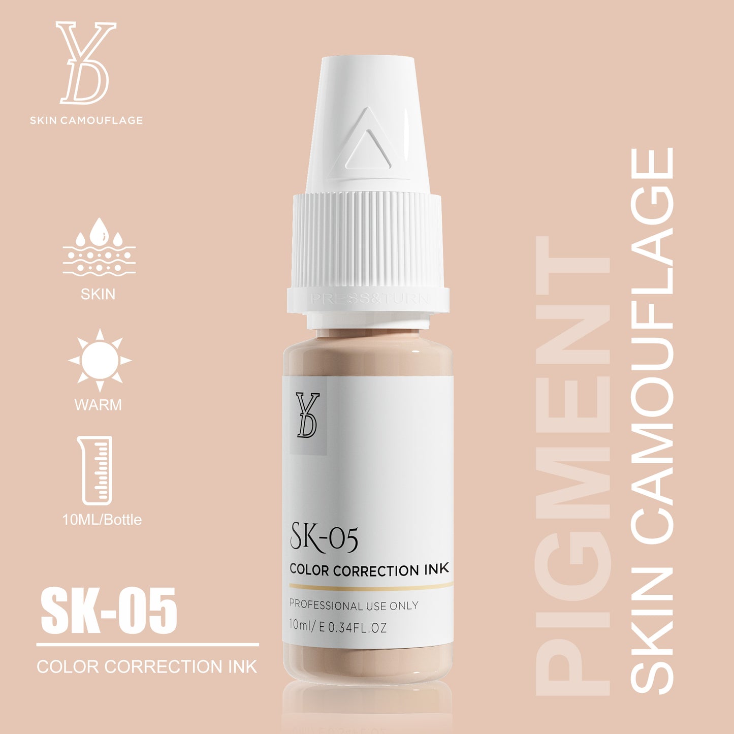 YD INORGANIC SKIN CAMOUFLAGE PIGMENT - CharmingTattooSupply