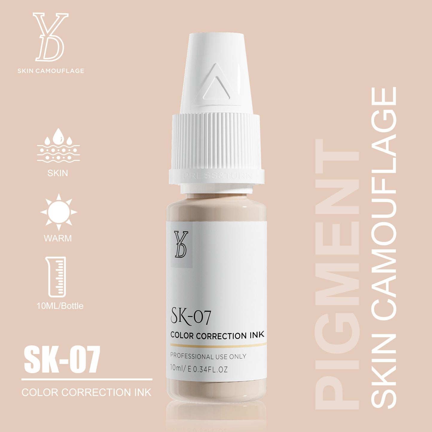 YD INORGANIC SKIN CAMOUFLAGE PIGMENT - CharmingTattooSupply