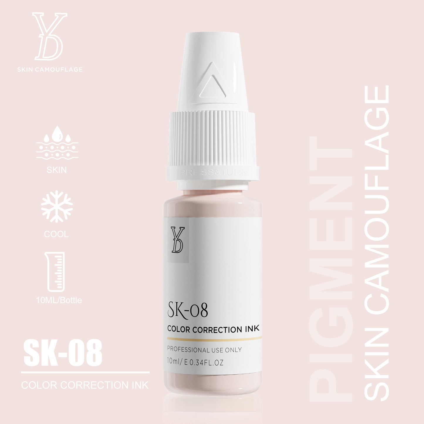 YD INORGANIC SKIN CAMOUFLAGE PIGMENT - CharmingTattooSupply