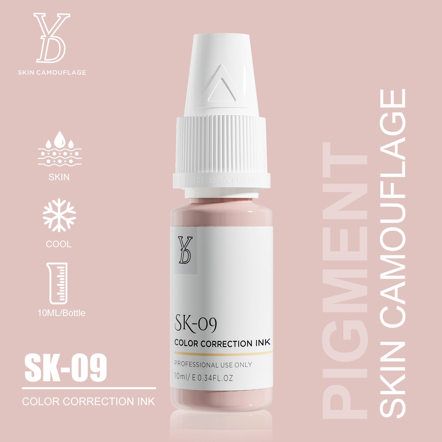 YD INORGANIC SKIN CAMOUFLAGE PIGMENT - CharmingTattooSupply