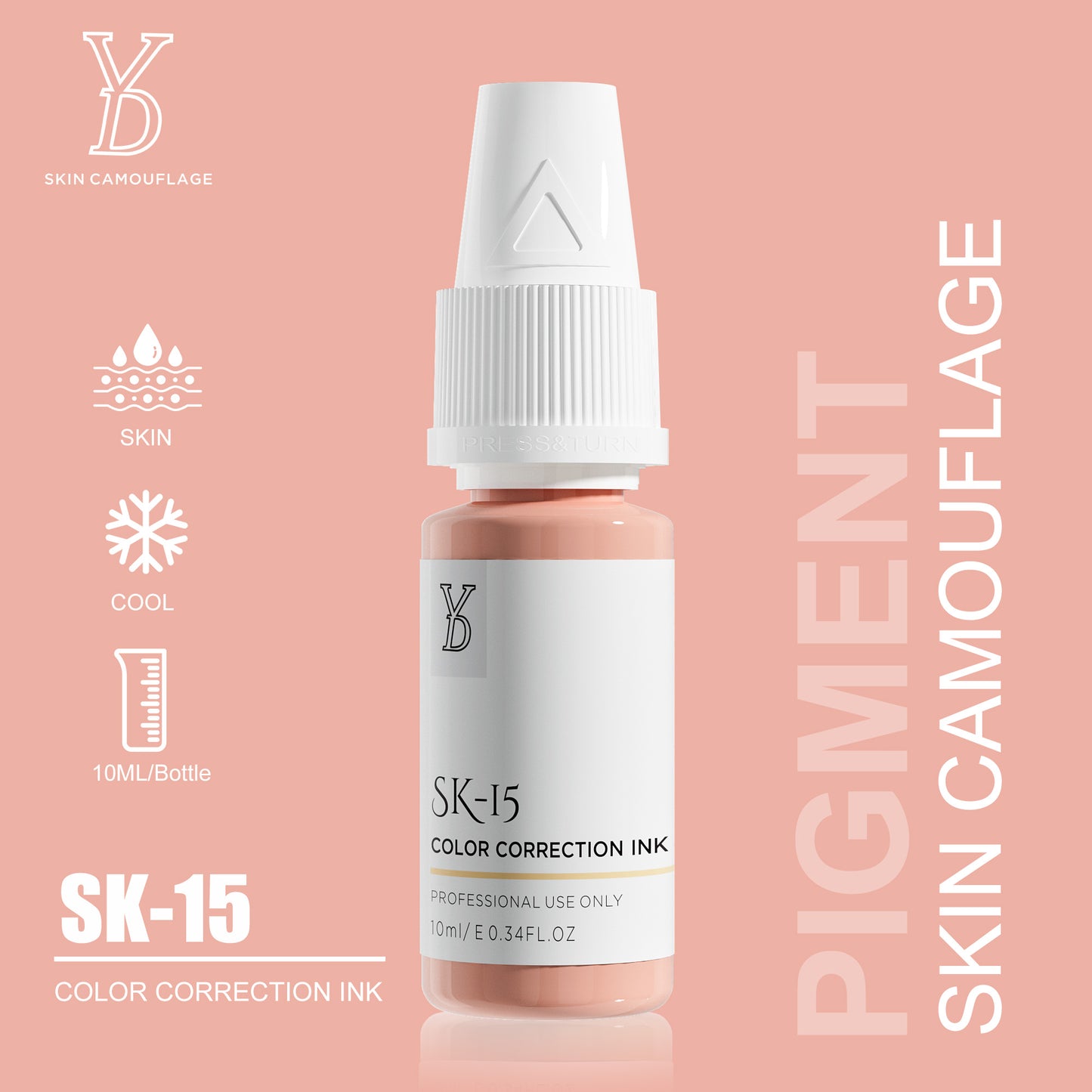 YD INORGANIC SKIN CAMOUFLAGE PIGMENT - CharmingTattooSupply