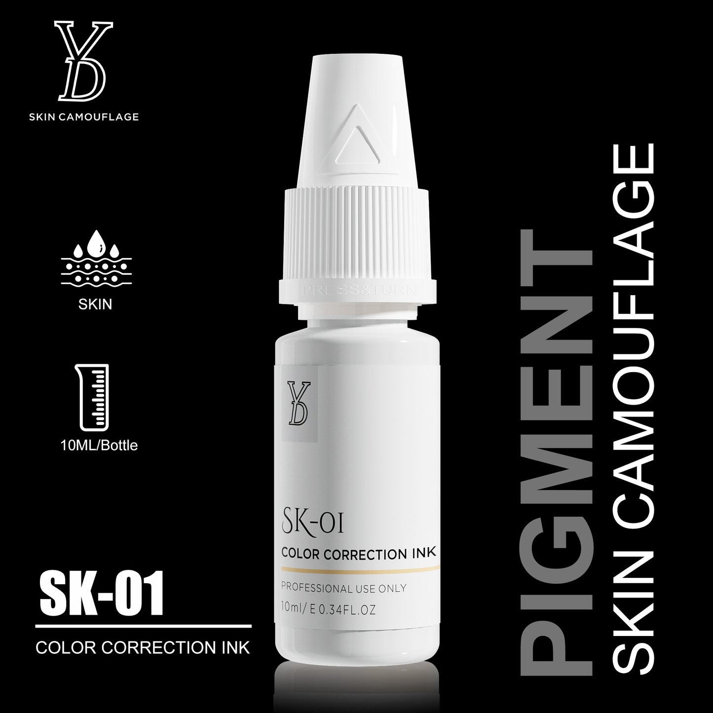 YD INORGANIC SKIN CAMOUFLAGE PIGMENT - CharmingTattooSupply