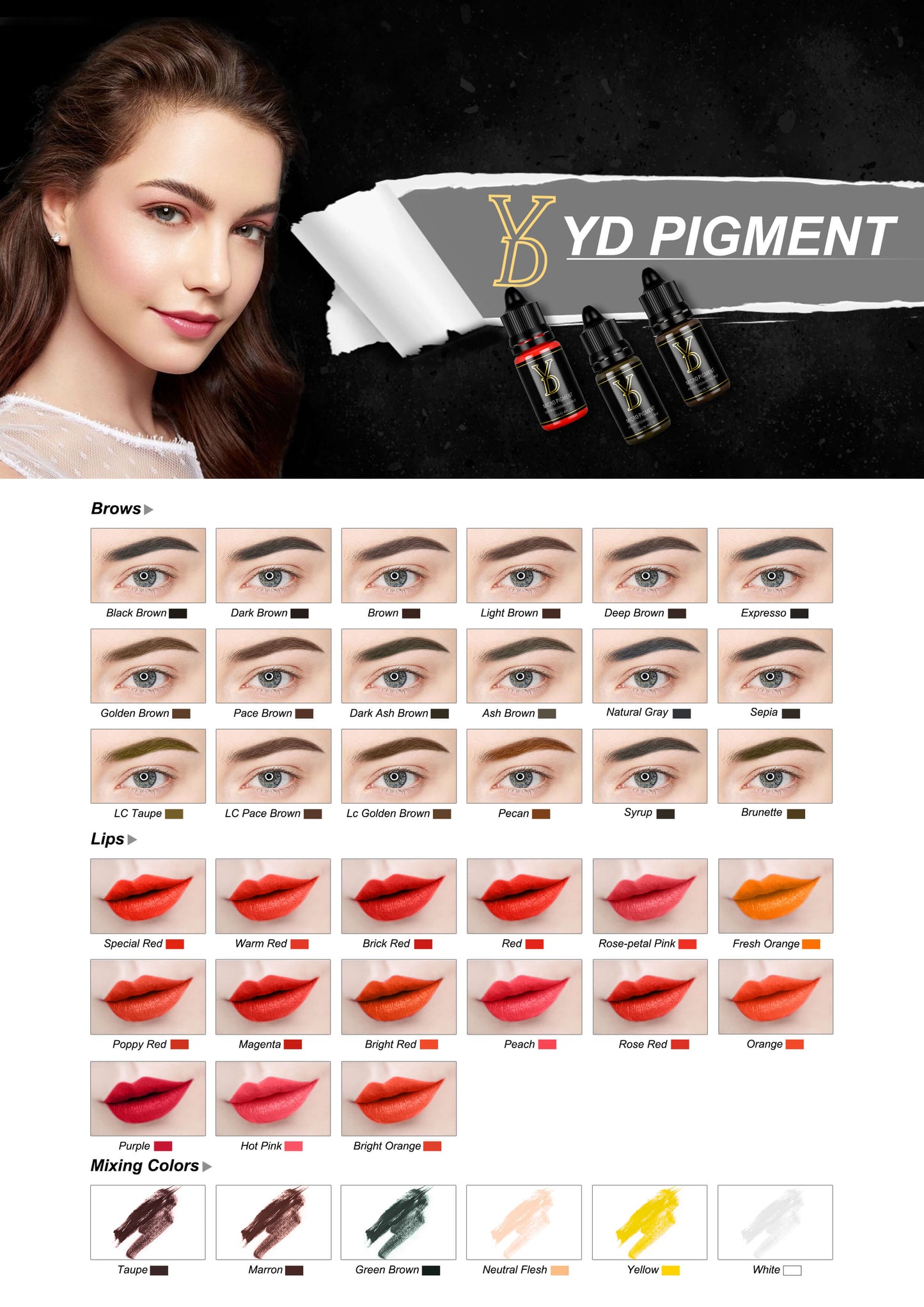 PIGMENTO LÍQUIDO PARA MICROPIGMENTACIÓN YD