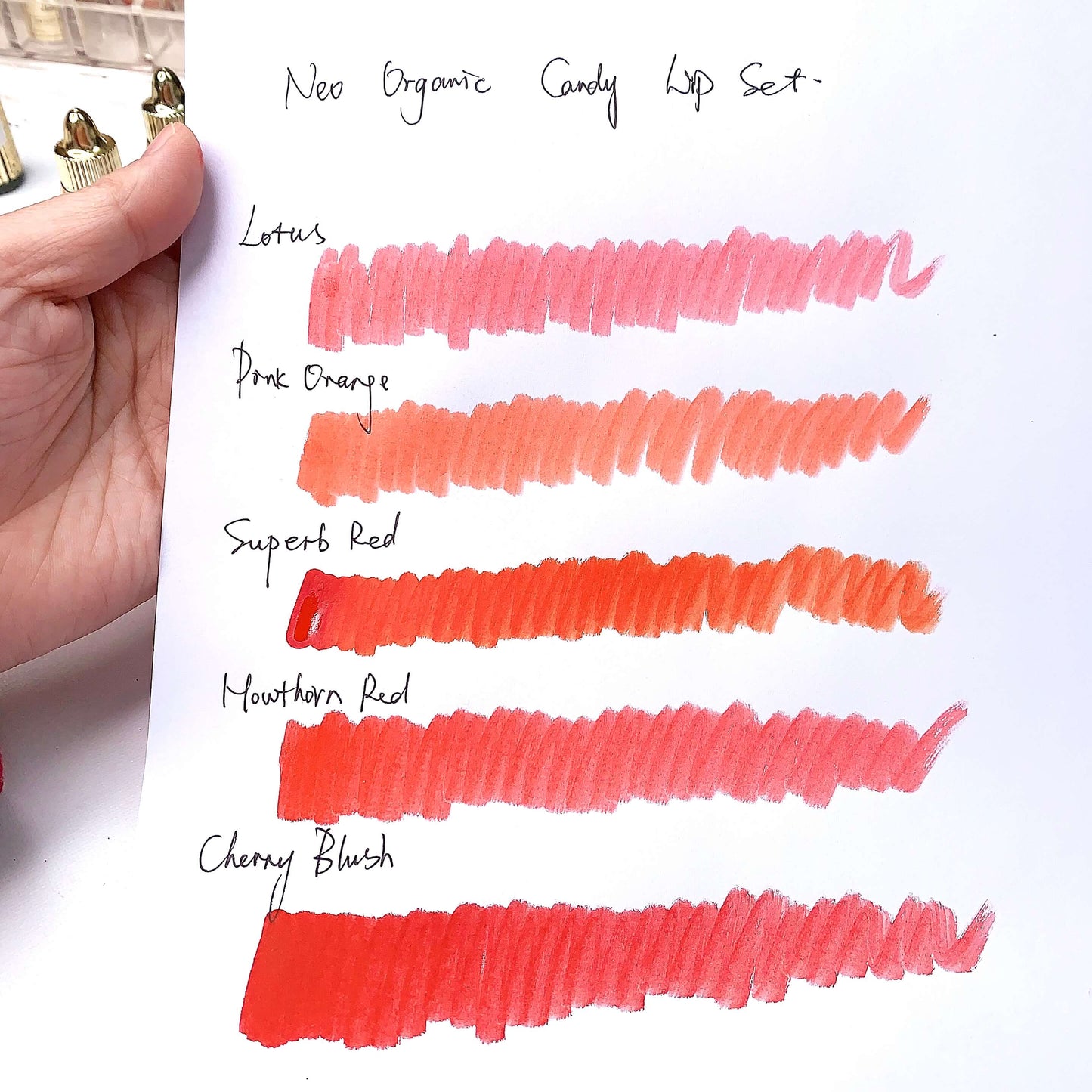 Neo Organic Candy Lip Set - Bold & Bright Colors, 50% Off | Limited Stock