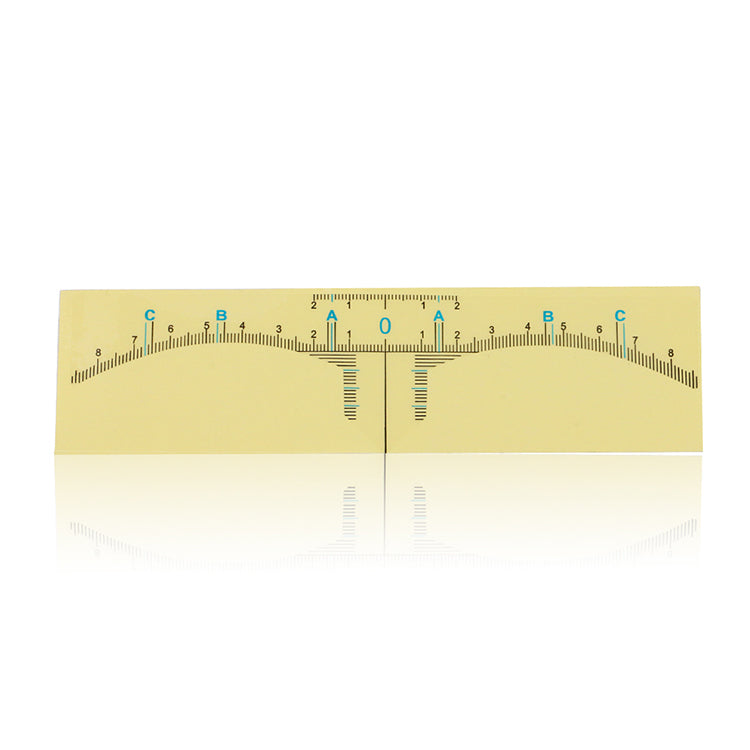 TRANSPARENT EYEBROW RULER STICKER (50PCS/BAG) - CharmingTattooSupply