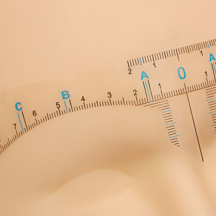 TRANSPARENT EYEBROW RULER STICKER (50PCS/BAG) - CharmingTattooSupply