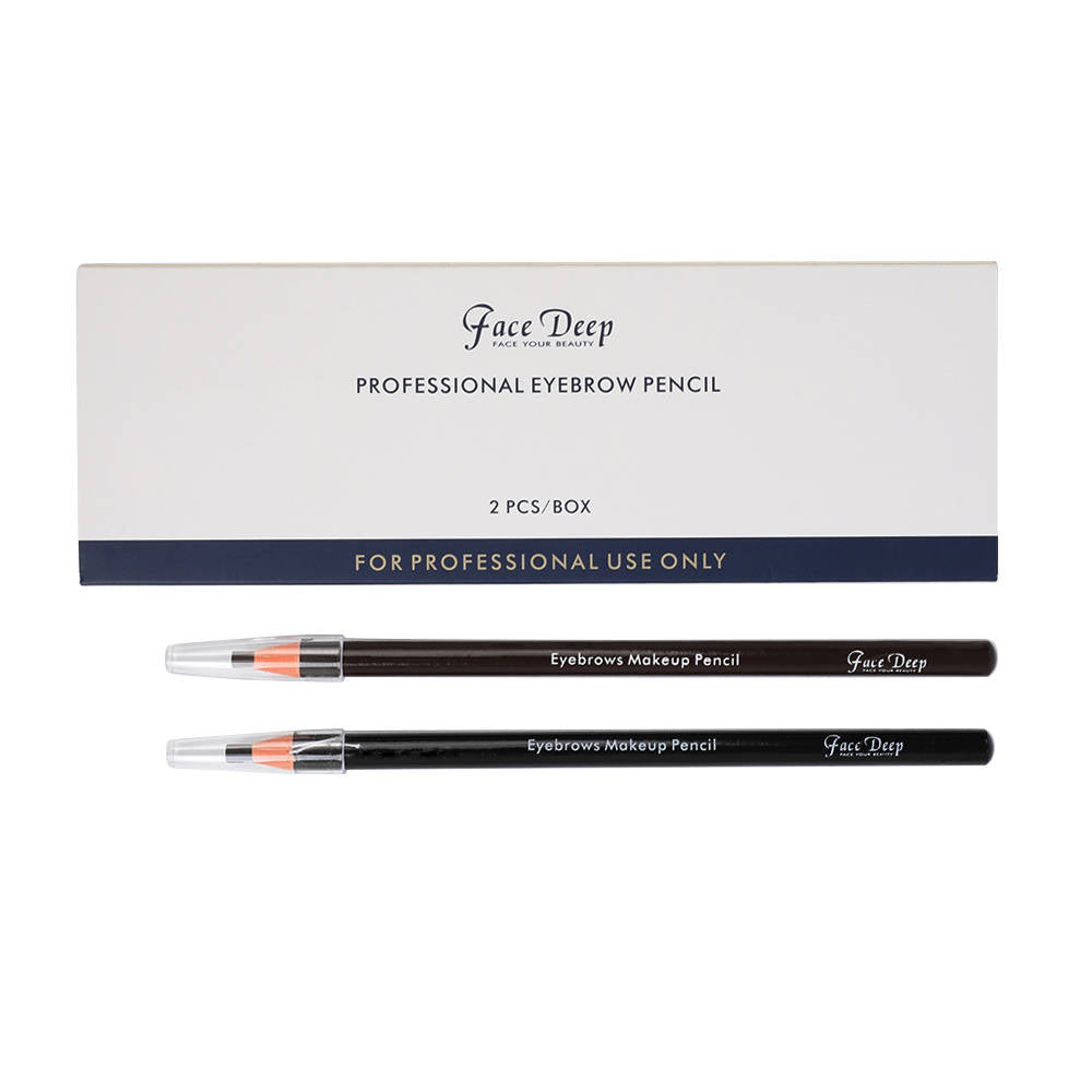 FACE DEEP PULL EYEBROW PENCIL (2PCS/BOX) - CharmingTattooSupply