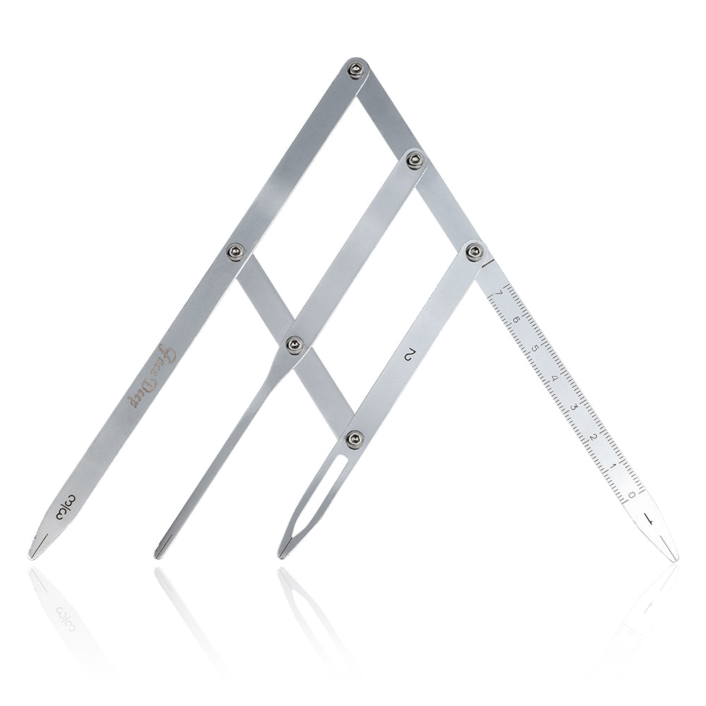 FACE DEEP STAINLESS STEEL GOLD CALIPERS - CharmingTattooSupply