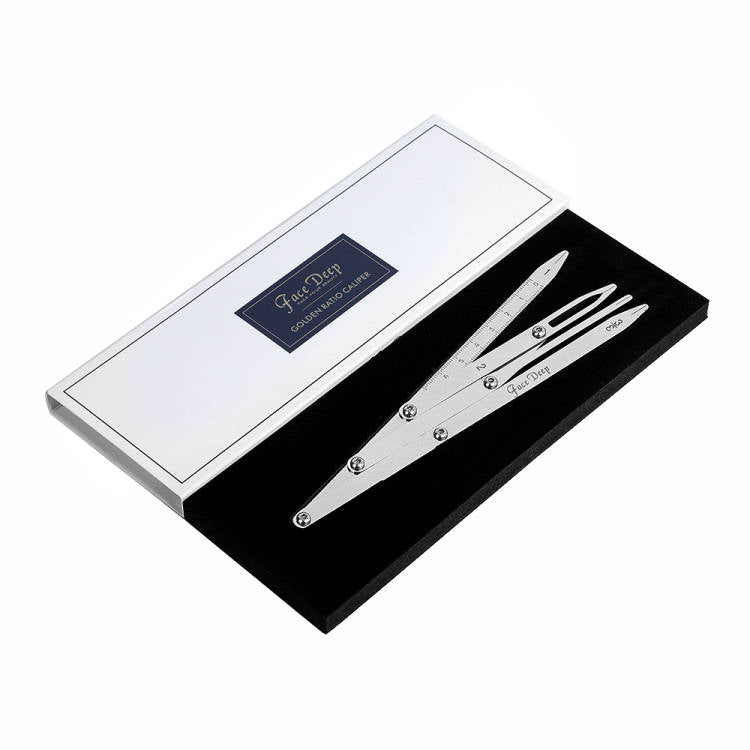 FACE DEEP STAINLESS STEEL GOLD CALIPERS - CharmingTattooSupply