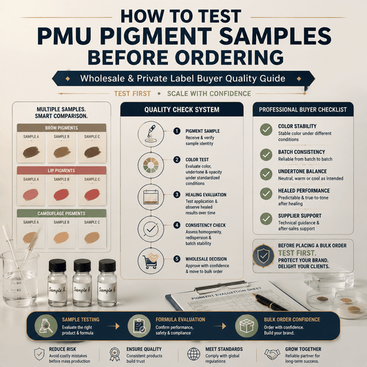 How to Test PMU Pigment Samples Before a Wholesale or Private Label Order