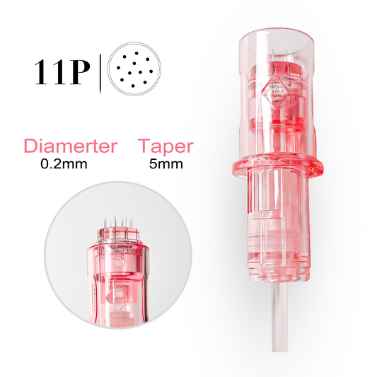 Pink Diamond Universal Cartridge 11P Microneedle (10Pcs/Box) - CharmingTattooSupply
