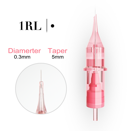 Pink Diamond Universal Cartridge 1R 0.3mm (10Pcs/Box) - CharmingTattooSupply