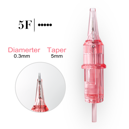 Pink Diamond Universal Cartridge 5F 0.30mm (10Pcs/Box) - CharmingTattooSupply