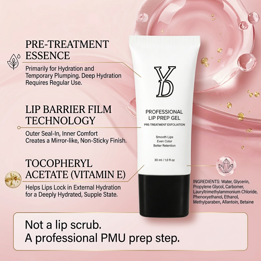 YDPMU Professional Lip Prep Gel | PMU Lip Blush Pre-Treatment Numbing & Prep Gel
