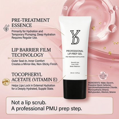 YDPMU Professional Lip Prep Gel | PMU Lip Blush Pre-Treatment Numbing & Prep Gel