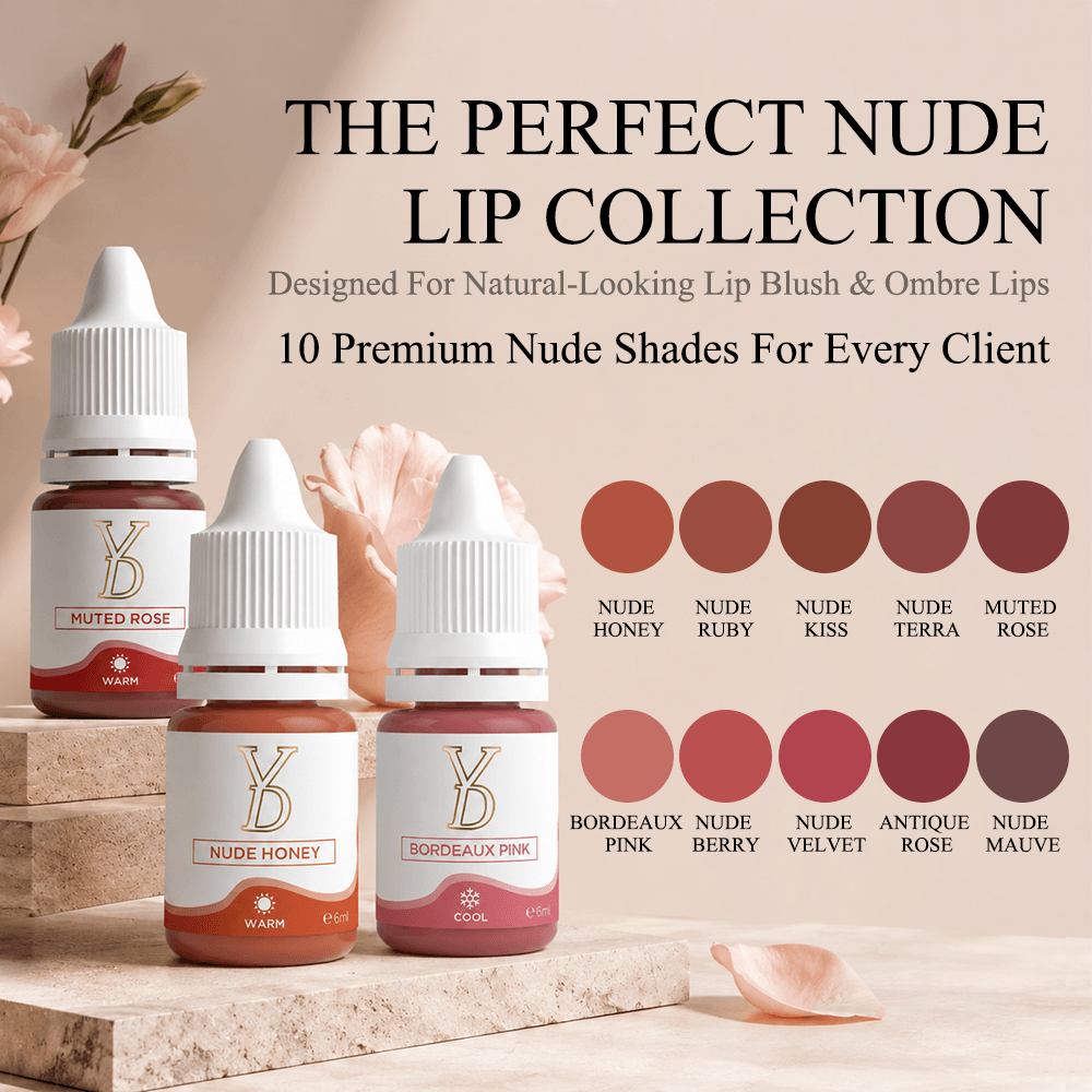 YDPMU Nude Powder Lip Pigment 6ml | PMU Lip Color
