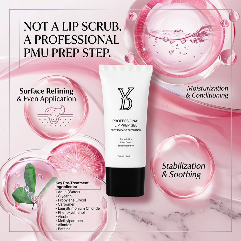 YDPMU Professional Lip Prep Gel | PMU Lip Blush Pre-Treatment Numbing & Prep Gel