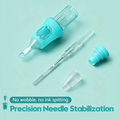 YDPMU Mint Green PMU Cartridge Needles – 316 Medical Grade, EO Sterilized, 10Pcs/Box
