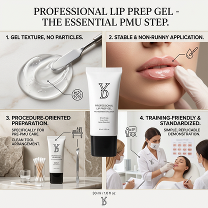 YDPMU Professional Lip Prep Gel | PMU Lip Blush Pre-Treatment Numbing & Prep Gel