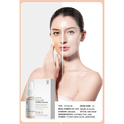 SK-10 – YDPMU Skin Camouflage Pigment | Deep Brown Skin Tone Scar Camouflage Ink for Rich Deep Skin