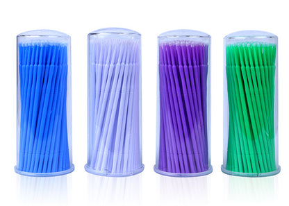 Microbrush 100pcs/jar, 4 jar/box - CharmingTattooSupply