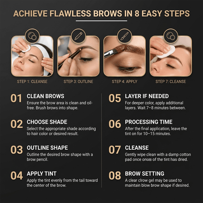 Rebrows 2-in-1 Eyebrow Tint – Professional Brow Tinting & Styling Solution | Long-Lasting Brow Color